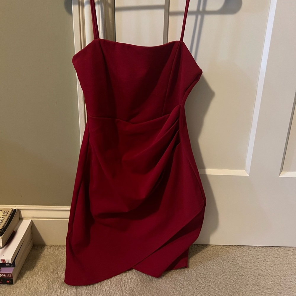 windsor red formal dress